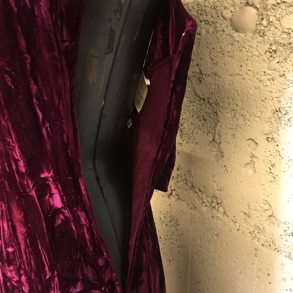 Vintage Betsey Johnson/ HB Honey Bee collar Red Velvet Bow Cocktail Dress - Picture 4 of 11